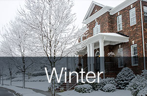 House covered with snow