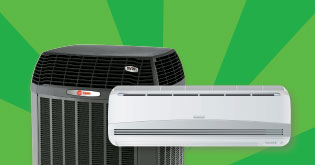 Trane and Fujitsu HVAC equipment